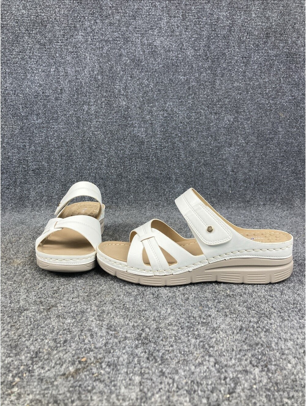 Ortorex Womens Size 9 Orthopedic Slip On White Wedge Sandals New w/o Tags